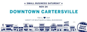 shop small, downtown cartersville